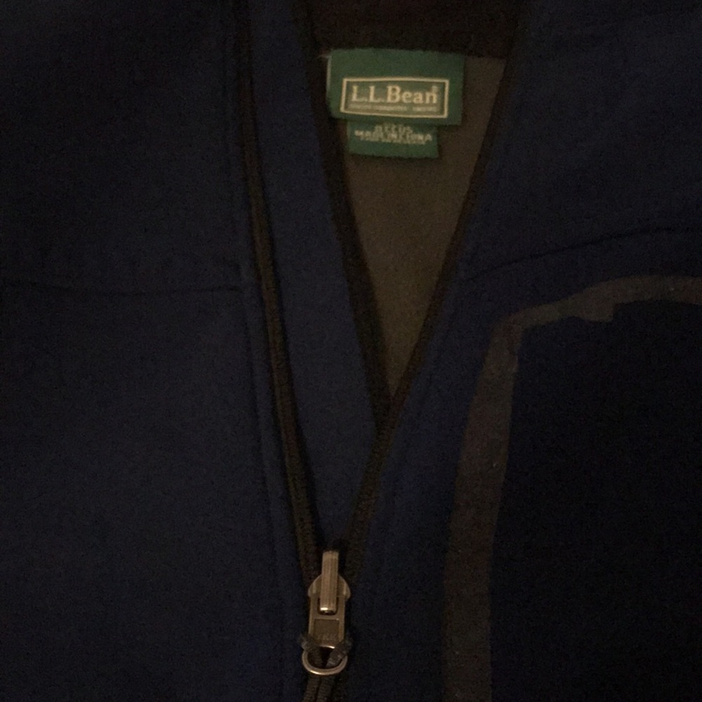 LL Bean Blue/Black Soft-Shell Hunting Jacket Med - Picture 3 of 9